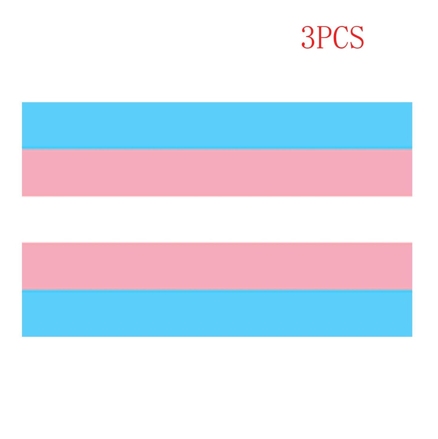 3X TRANSGENDER PRIDE FLAG, STICKER, DECAL LGBTQ PRIDE FLAG