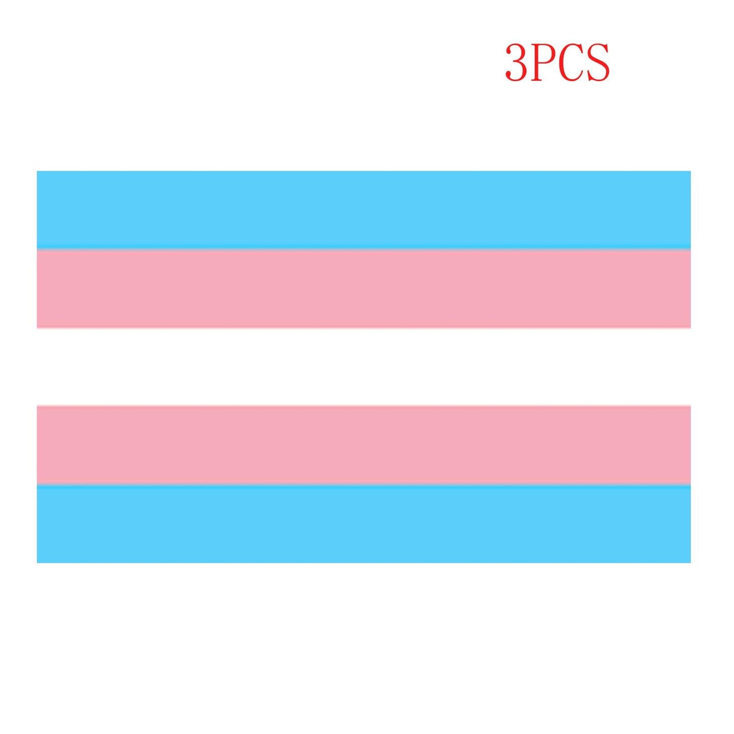 3X TRANSGENDER PRIDE FLAG, STICKER, DECAL LGBTQ PRIDE FLAG
