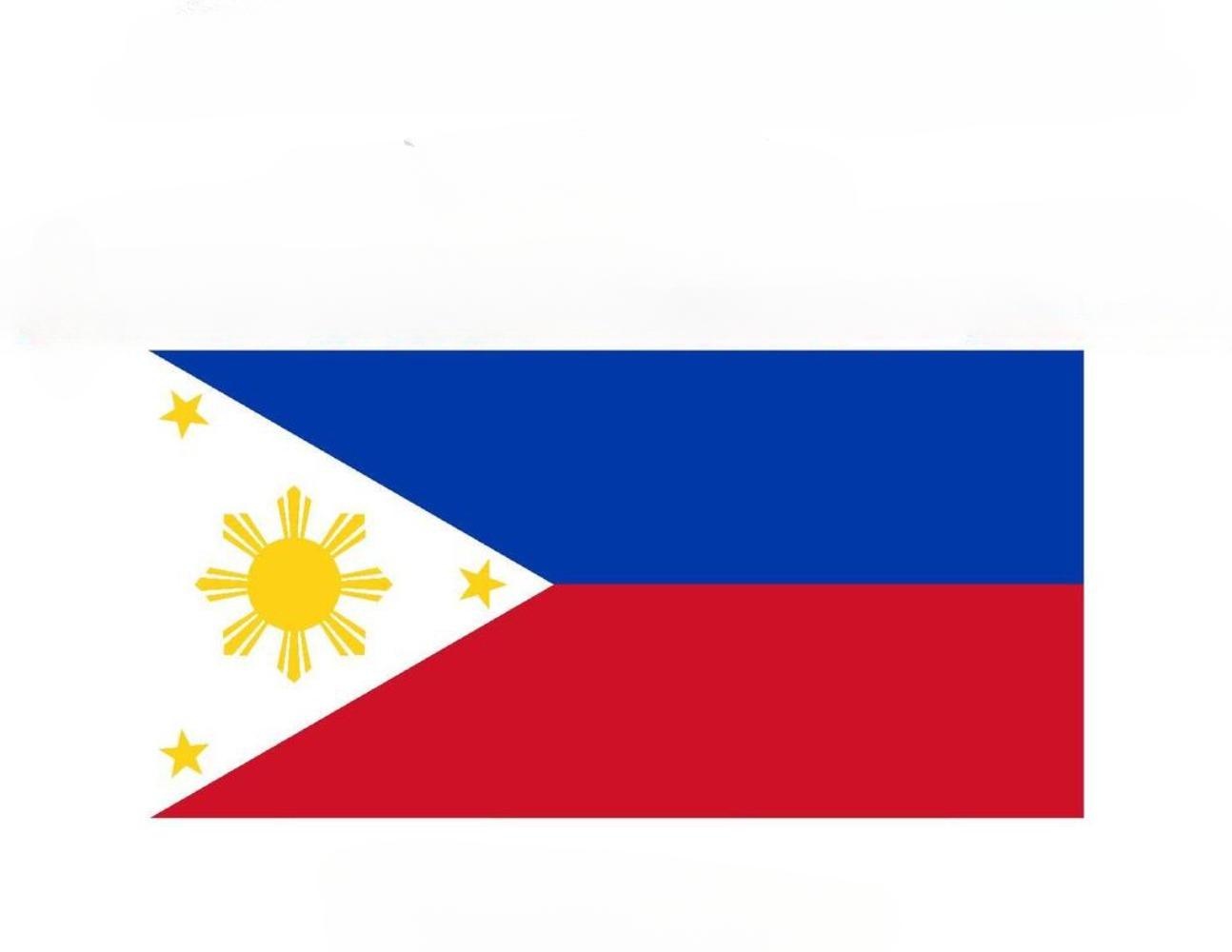 3X FILIPINO COUNTRY FLAG, STICKER, DECAL VINYL country Flag of the Philippines