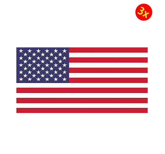 3X AMERICAN COUNTRY FLAG, STICKER, DECAL VINYL STATE FLAG