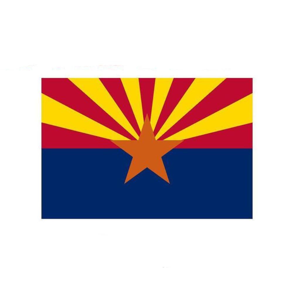 3X ARIZONA STATE FLAG, STICKER, DECAL, VINYL