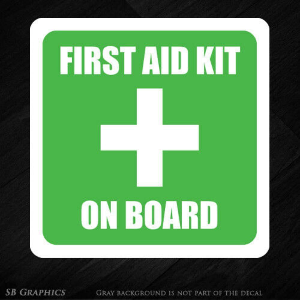 6x Fire Extinguisher First Aid Kit Sticker Medical Vehicle Emergency Decals