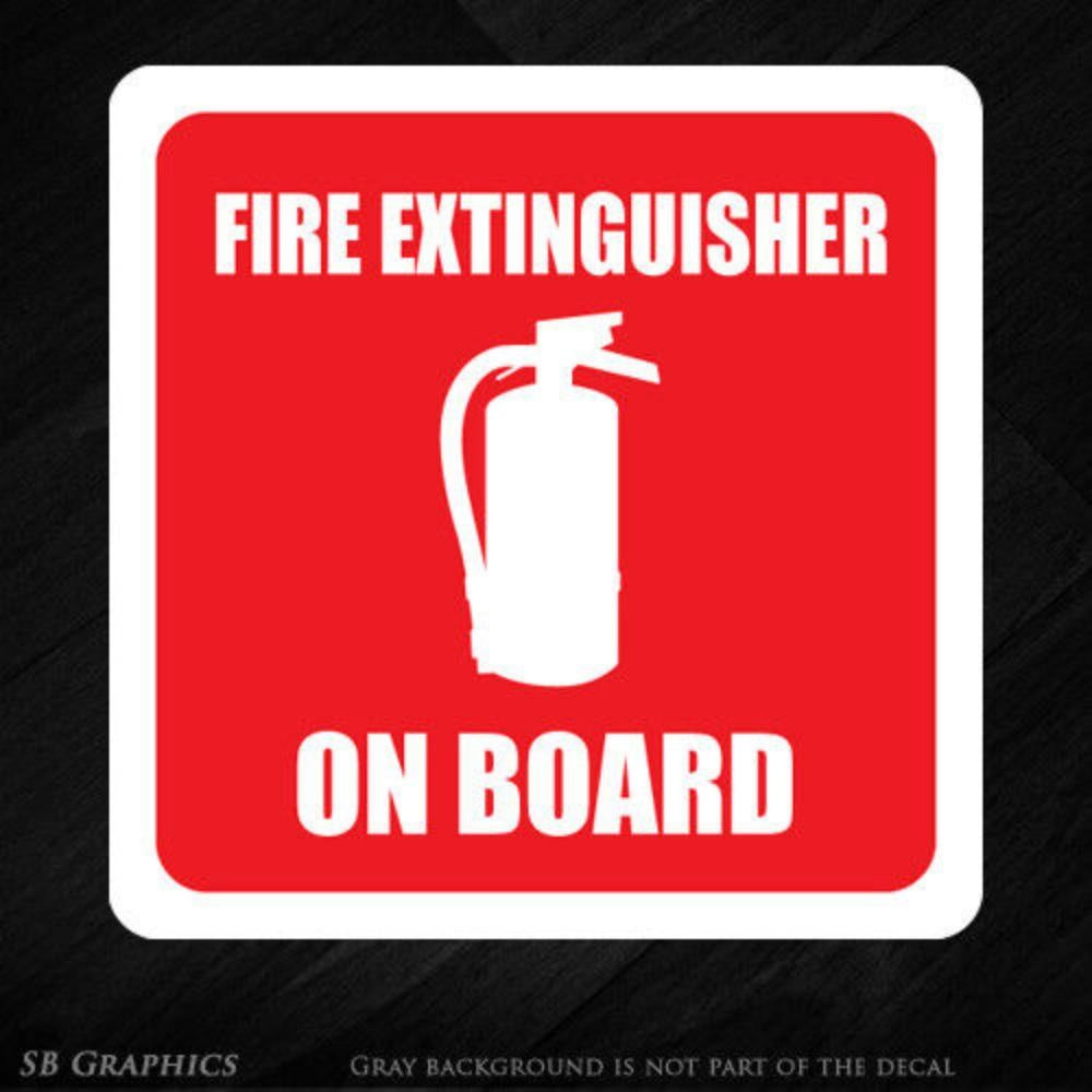 6x Fire Extinguisher First Aid Kit Sticker Medical Vehicle Emergency Decals