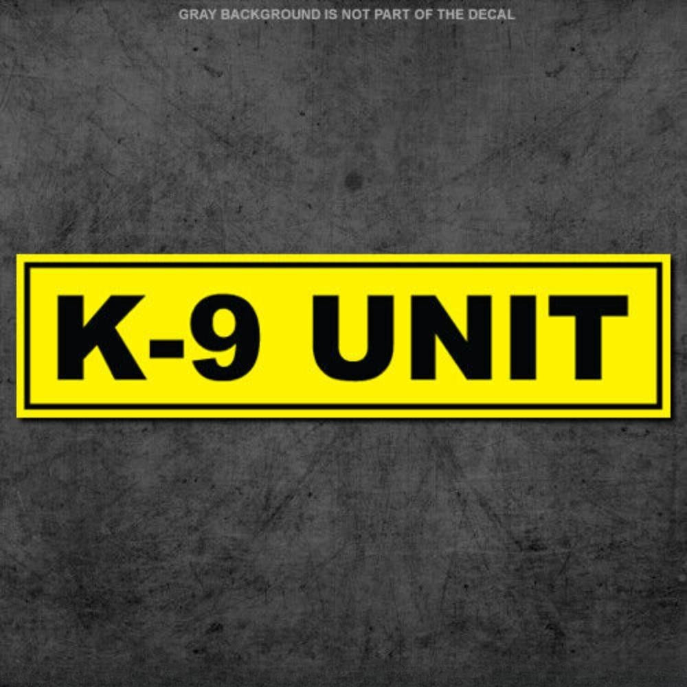 3X K9 Unit Sticker Caution K-9 Police Window Officer Enforcement Safety Dog