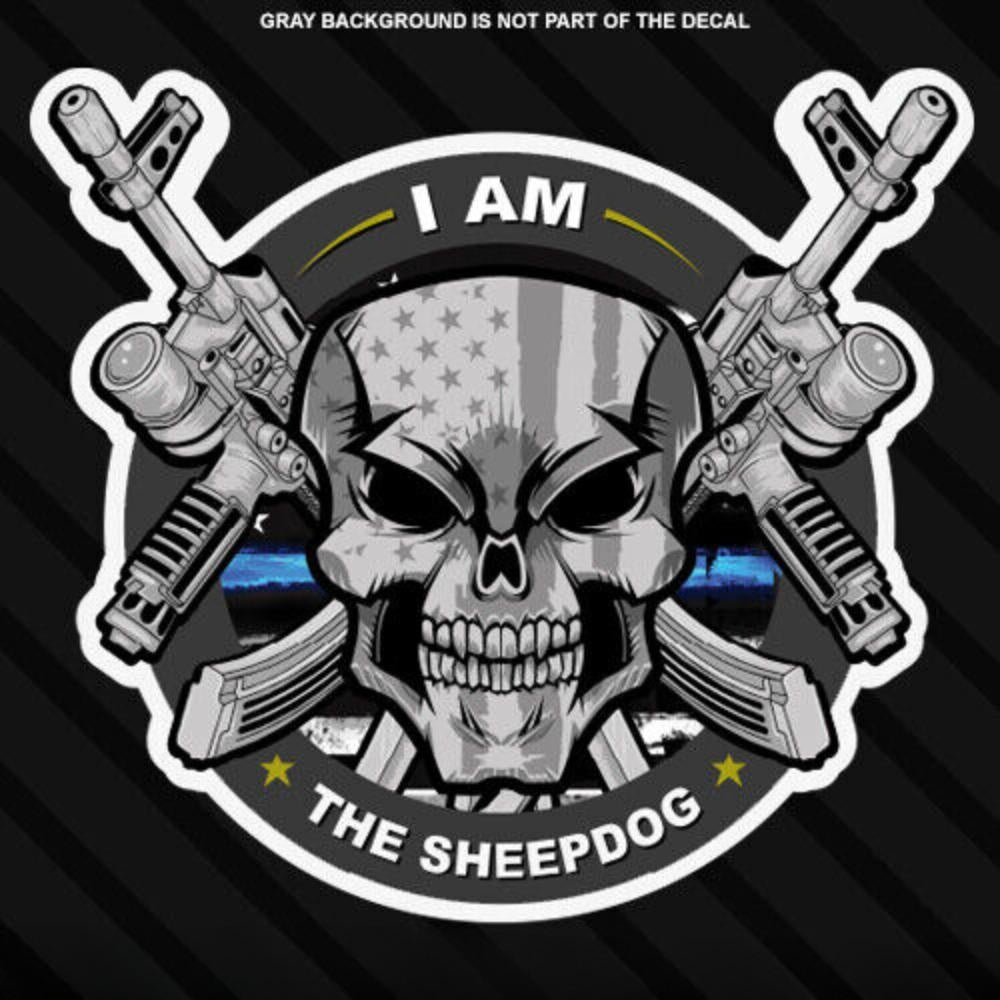 3X Thin Blue Line Hard Hat Sticker Police Blue Lives Officer America Vinyl Sheepdog
