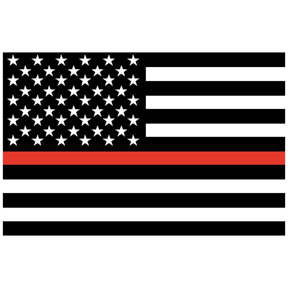 3X Firefighter Thin Red Line Flag USA Fire Car Window Decal Laptop Vinyl Sticker
