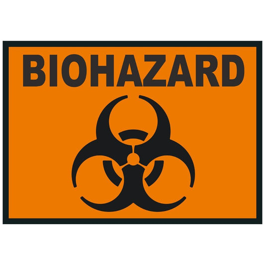 3X BioHazard Bio-Hazard Danger Warning Symbol Car Truck Sticker Window Decal