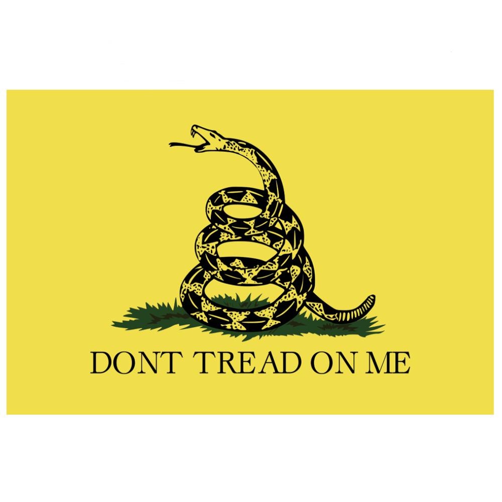 3X Don't Tread On Me Gadsden Flag Vinyl Sticker Car Truck Window Decal USA Gun 2nd