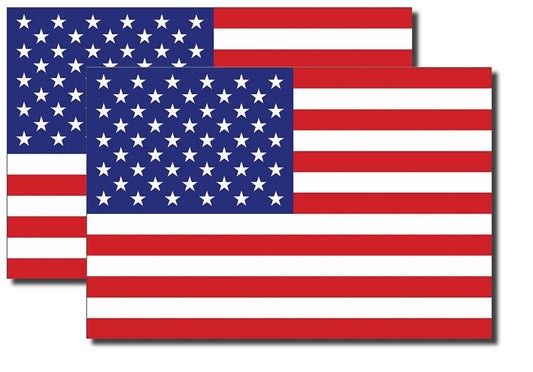 2x USA American Flag Decal Stickers Exterior Flag Sticker Decal