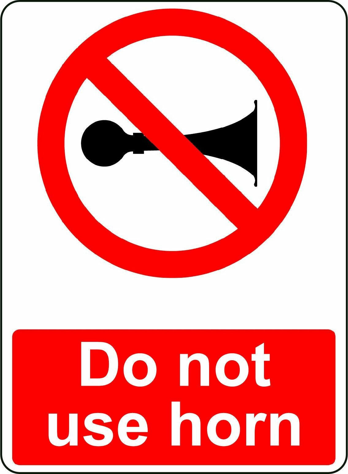 2x Do Not Use Horn Osha Decal Safety Sign Sticker