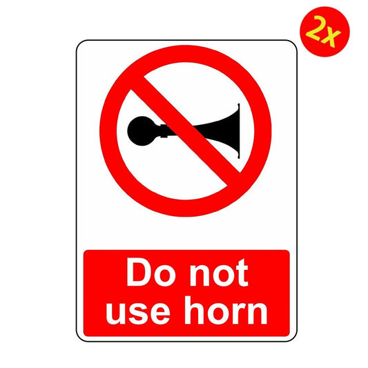 2x Do Not Use Horn Osha Decal Safety Sign Sticker