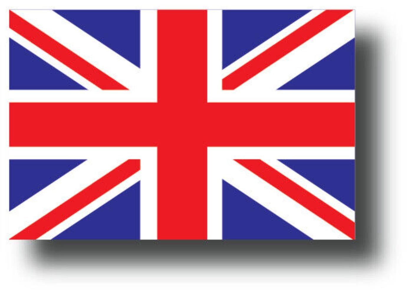 3X United Kingdom Flag Decal Sticker  British Union Jack
