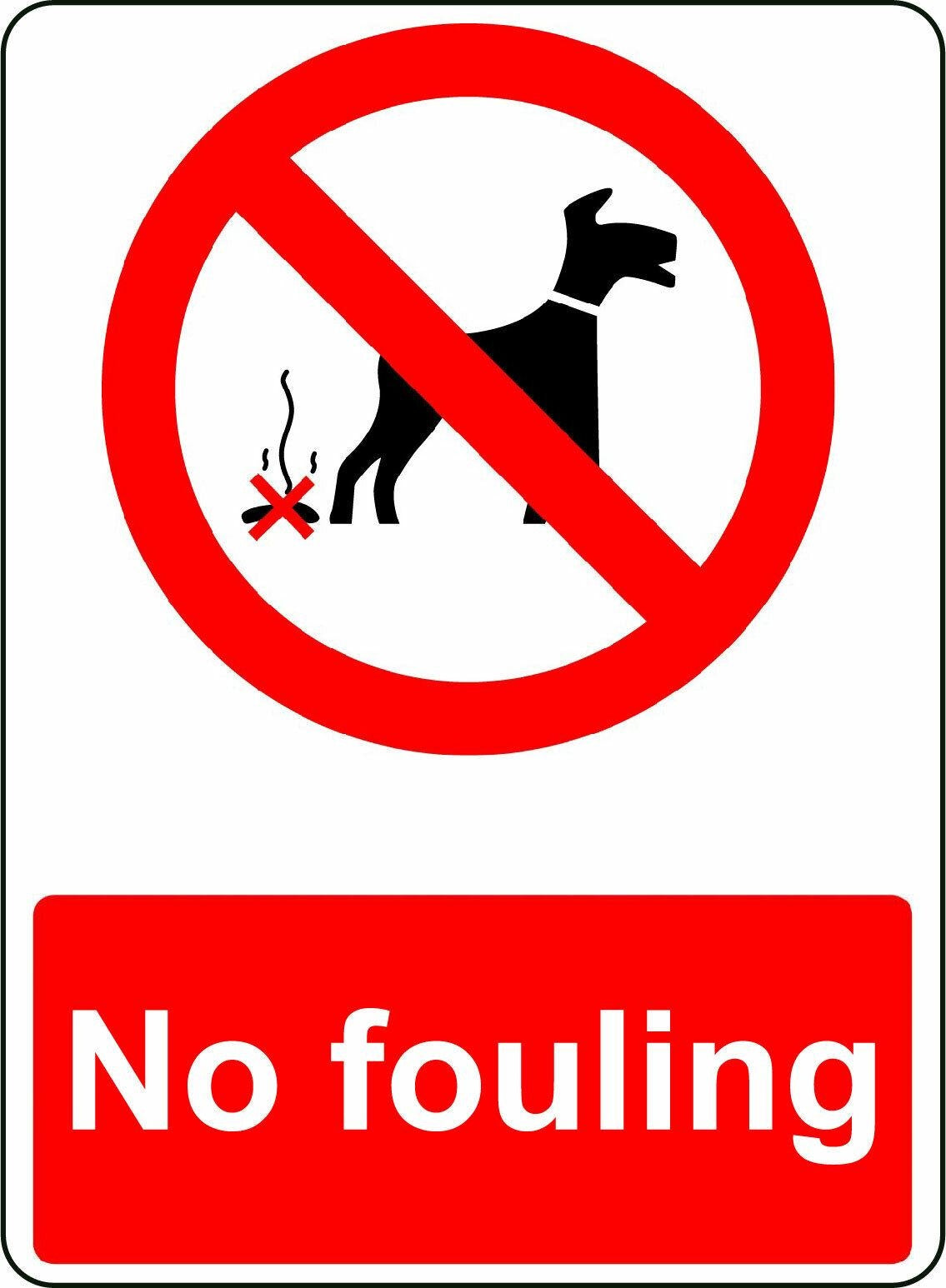 2X NO FOULING OSHA DECAL SAFETY SIGN STICKER