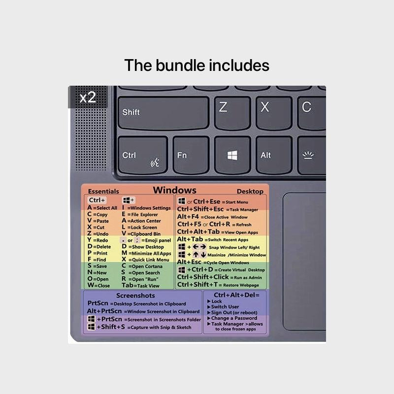 Reference Keyboard Shortcut For Window Shortcut Sticker For Rainbow Shortcuts