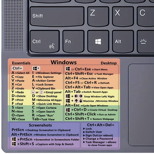 Reference Keyboard Shortcut For Window Shortcut Sticker For Rainbow Shortcuts
