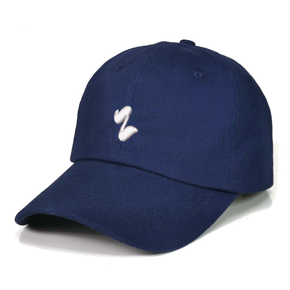 Letter z Baseball Caps Unisex Embroidery Cotton Adjustable Stylish Comfortable Hats