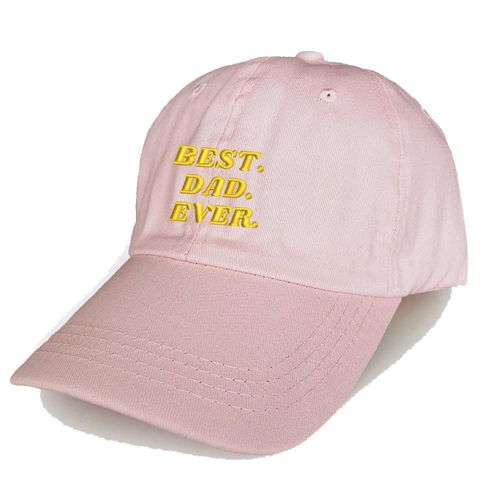 Best dad Ever Baseball Caps Unisex Text Embroidery Cotton Adjustable Stylish Comfortable Hats