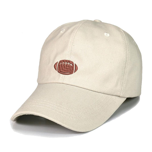Football Graphic Embroidery Baseball Cap Unisex Cotton Adjustable Stylish and Comfortable Hat Man Woman Dog Mom