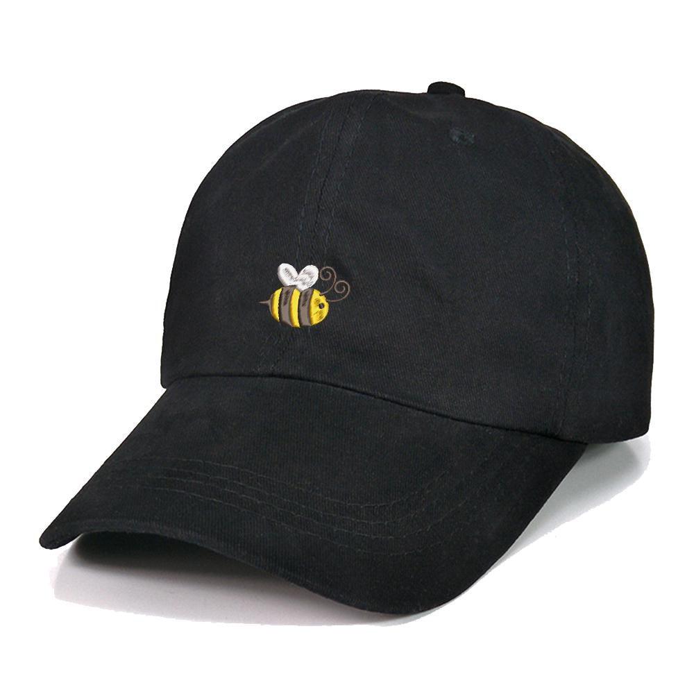 Bee Graphic Embroidery Baseball Cap Unisex Cotton Adjustable Stylish and Comfortable Hat Man Woman