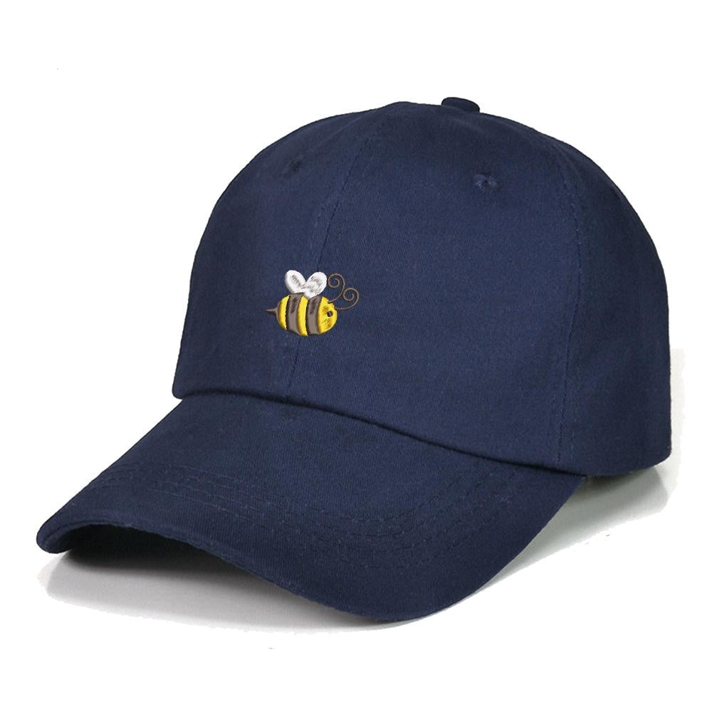 Bee Graphic Embroidery Baseball Cap Unisex Cotton Adjustable Stylish and Comfortable Hat Man Woman