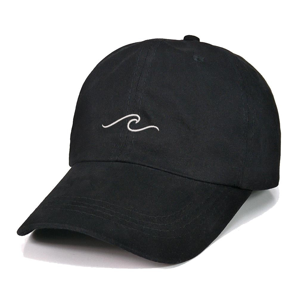 Beach Wave Embroidery Baseball Cap Unisex Cotton Adjustable Stylish and Comfortable Hat Man Woman