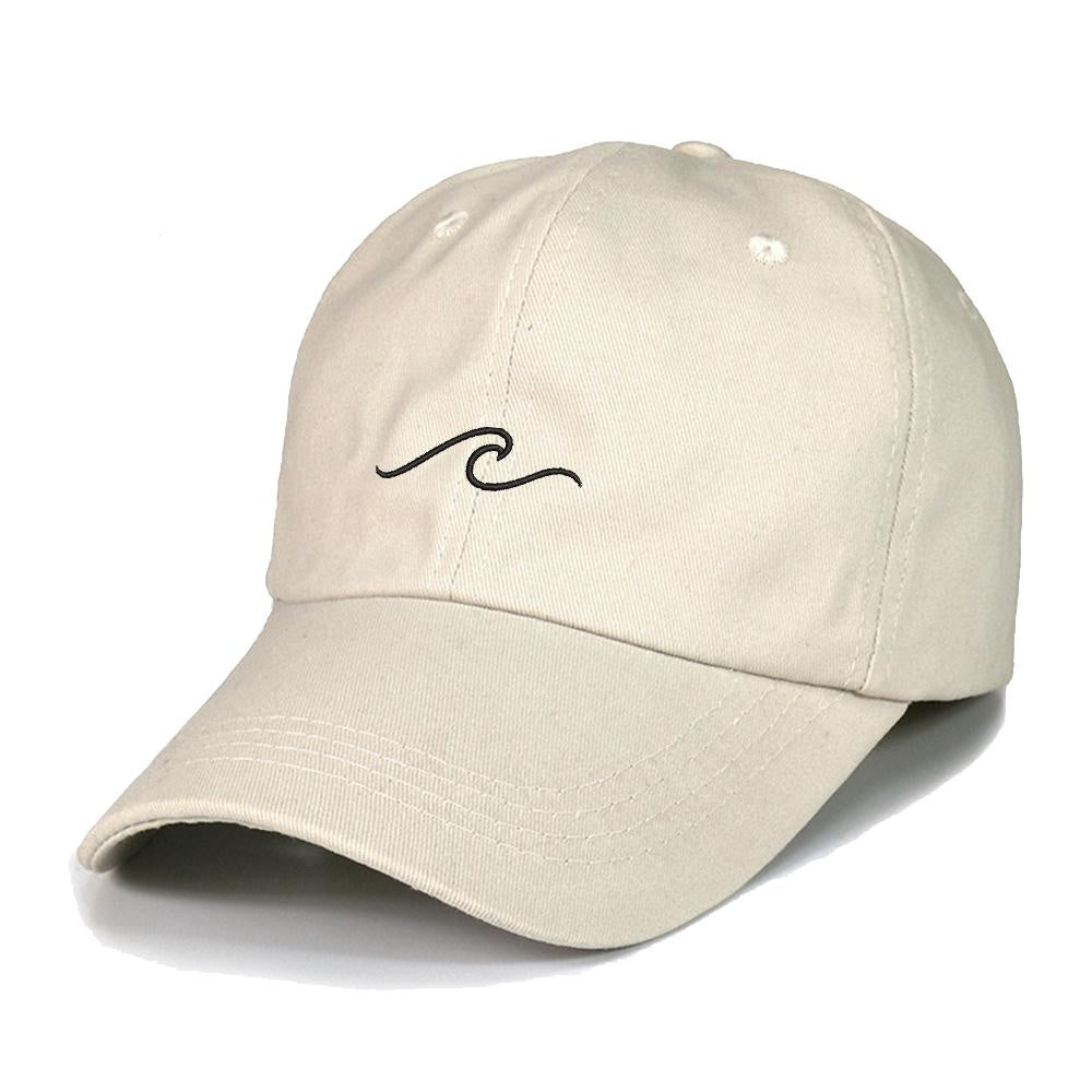 Beach Wave Embroidery Baseball Cap Unisex Cotton Adjustable Stylish and Comfortable Hat Man Woman