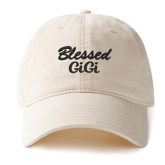 Blessed Gigi Embroidery Baseball Cap Dog Paw Cat Paw Unisex Cotton Adjustable Stylish and Comfortable Hat Man Woman Dog Mom