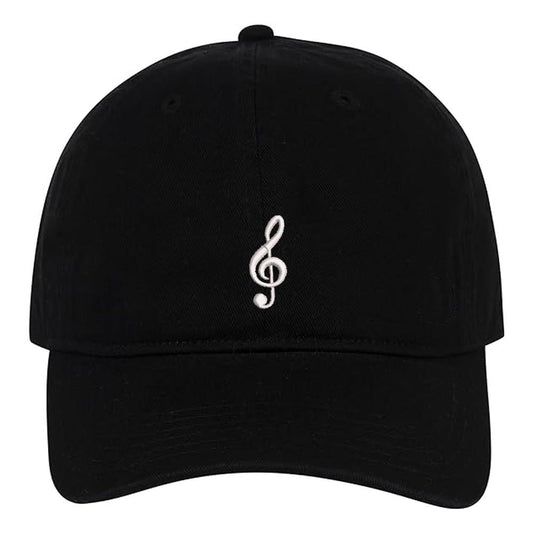 New Fashion Music Symbol Embroidery Baseball Cap Unisex Cotton Adjustable Stylish and Comfortable Hat Man Woman