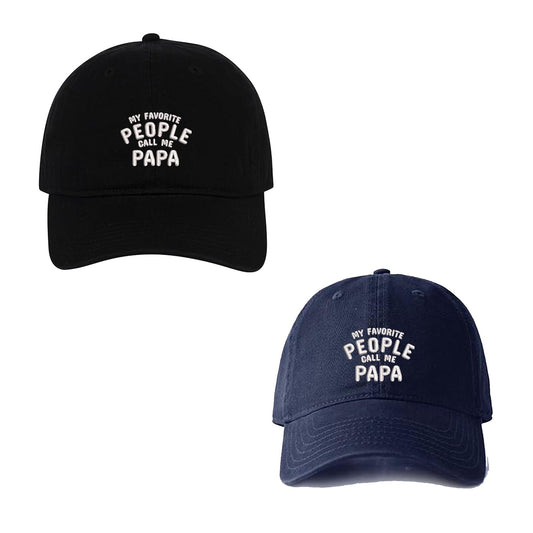 My Favorite People Call Me Papa Embroidery Baseball Cap Unisex Cotton Adjustable Stylish and Comfortable Hat Man Woman God Christian