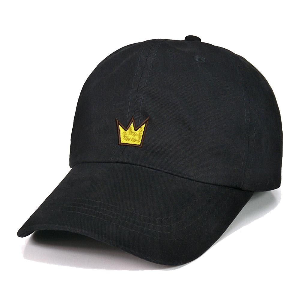 Yellow Crown Graphic Embroidery Baseball Cap Unisex Cotton Adjustable Stylish and Comfortable Hat Man Woman Queen King Princess