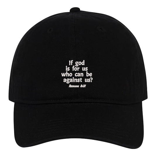 If God Text Embroidery Baseball Cap Unisex Cotton Adjustable Stylish and Comfortable Hat Man Woman God Christian