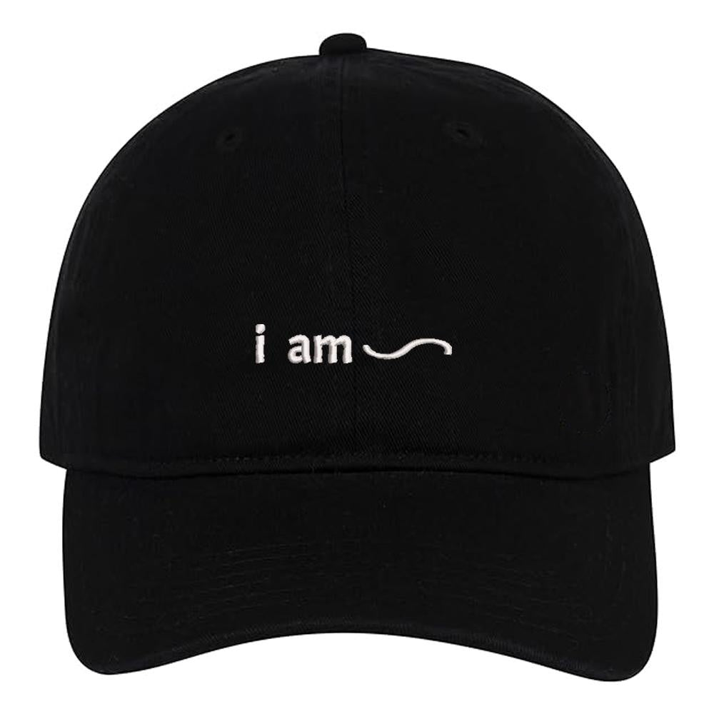 I am Text Embroidery Baseball Cap Unisex Cotton Adjustable Stylish and Comfortable Hat Man Woman God Christian