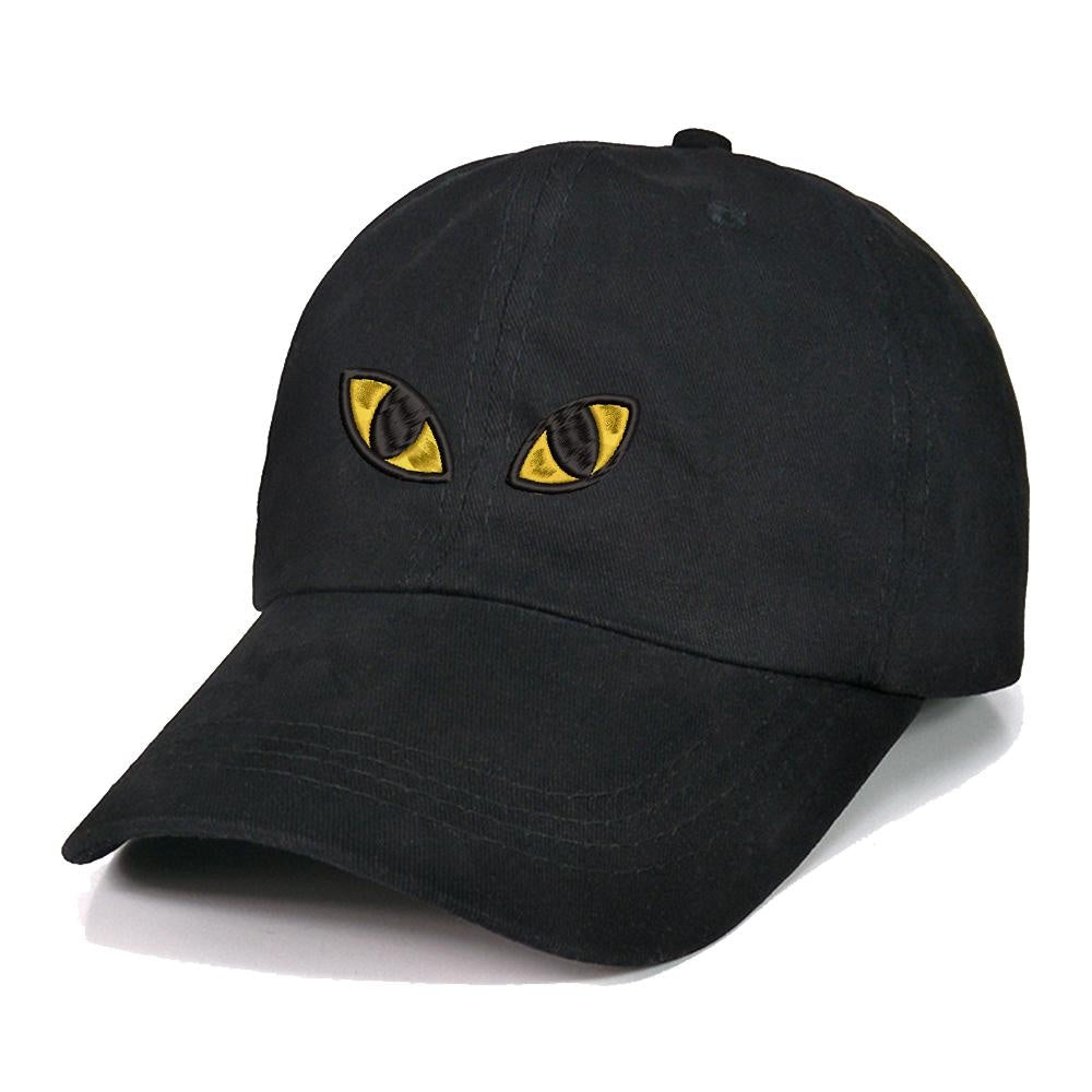 Angry Eyes Graphic Embroidery Baseball Cap Unisex Cotton Adjustable Stylish and Comfortable Hat Man Woman God Christian
