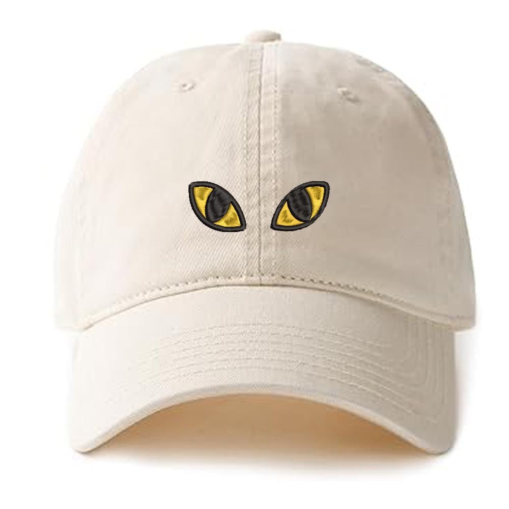Angry Eyes Graphic Embroidery Baseball Cap Unisex Cotton Adjustable Stylish and Comfortable Hat Man Woman God Christian