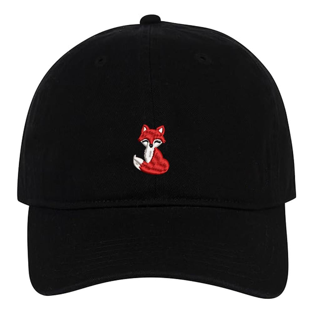 Cute Fox Graphic Embroidery Baseball Cap Animal Graphic Embroidery Hat Unisex Cotton Adjustable Stylish and Comfortable Hat Man Woman God Christian