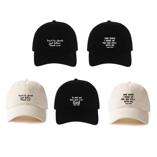 Jesus Christian Text Embroidery Baseball Cap Animal Graphic Embroidery Hat Unisex Cotton Adjustable Stylish and Comfortable Hat Man Woman God Christian