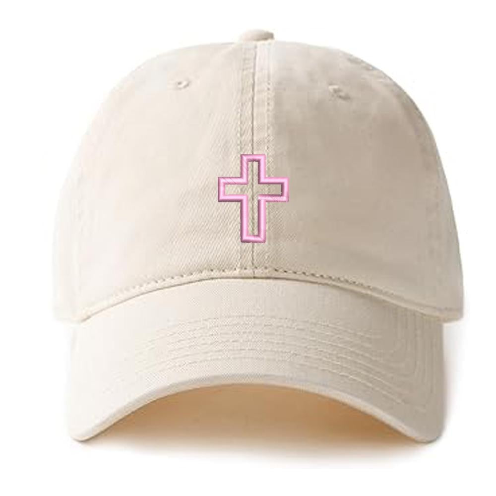 Jesus Cross Graphic Embroidery Baseball Cap Jesus God Christian Embroidery Hat Unisex Cotton Adjustable Stylish and Comfortable Hat Man Woman God Christian
