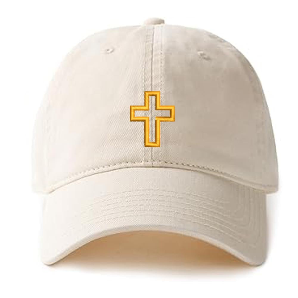 Jesus Cross Graphic Embroidery Baseball Cap Jesus God Christian Embroidery Hat Unisex Cotton Adjustable Stylish and Comfortable Hat Man Woman God Christian