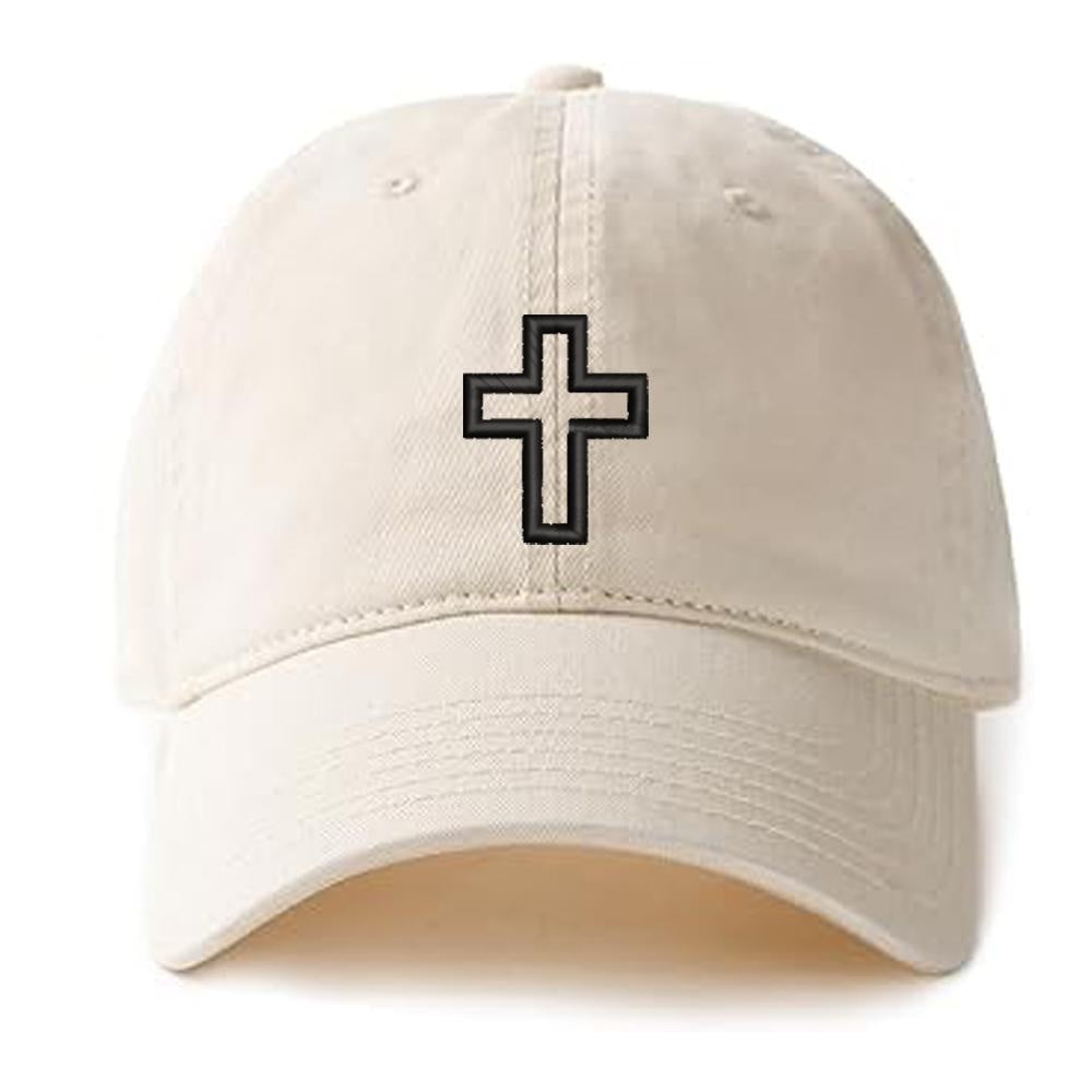 Jesus Cross Graphic Embroidery Baseball Cap Jesus God Christian Embroidery Hat Unisex Cotton Adjustable Stylish and Comfortable Hat Man Woman God Christian