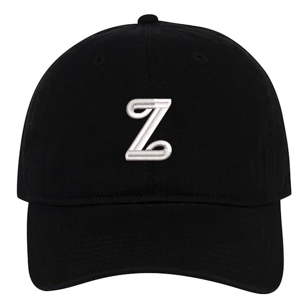 Letter A-Z Baseball Caps Embroidery Cotton Unisex Adjustable Soft and Comfortable Hats