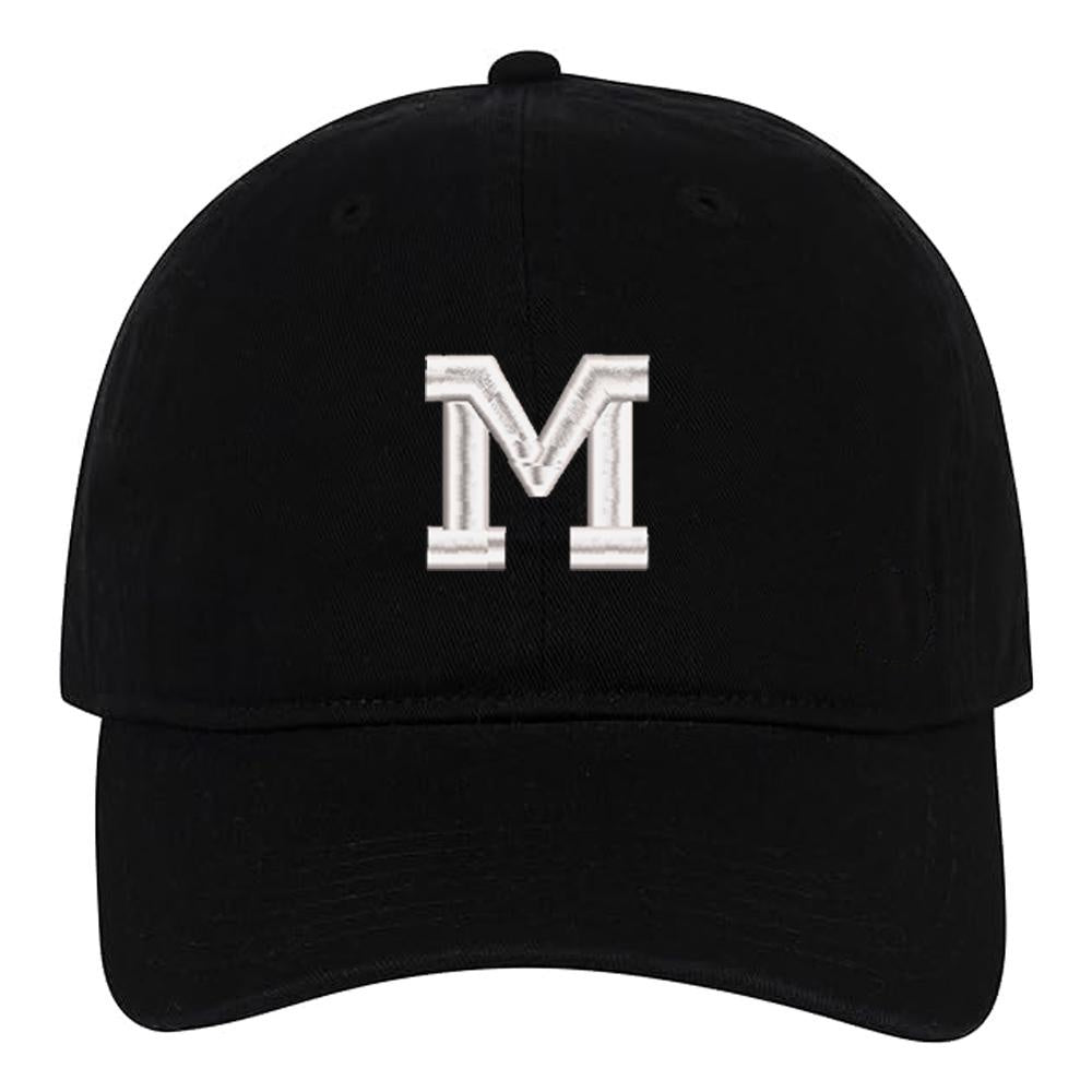 High Quality Letter A-Z Baseball Caps Embroidery Cotton Unisex Adjustable Soft and Comfortable Hats