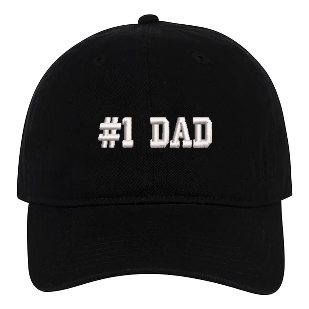 #1 Dad Baseball Caps Embroidery Cotton Unisex Adjustable Soft and Comfortable Hats