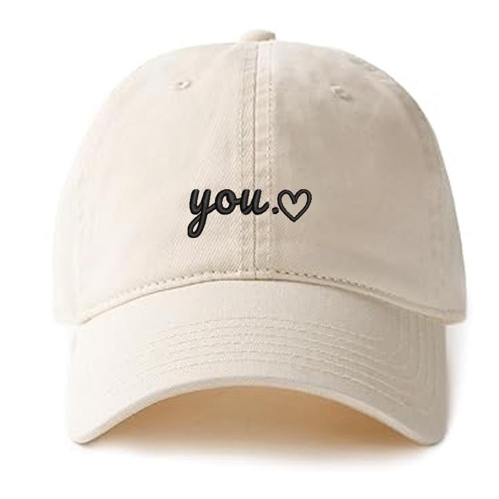 Inspiration Word Baseball Caps Embroidery Cotton Unisex Adjustable Soft and Comfortable Hats
