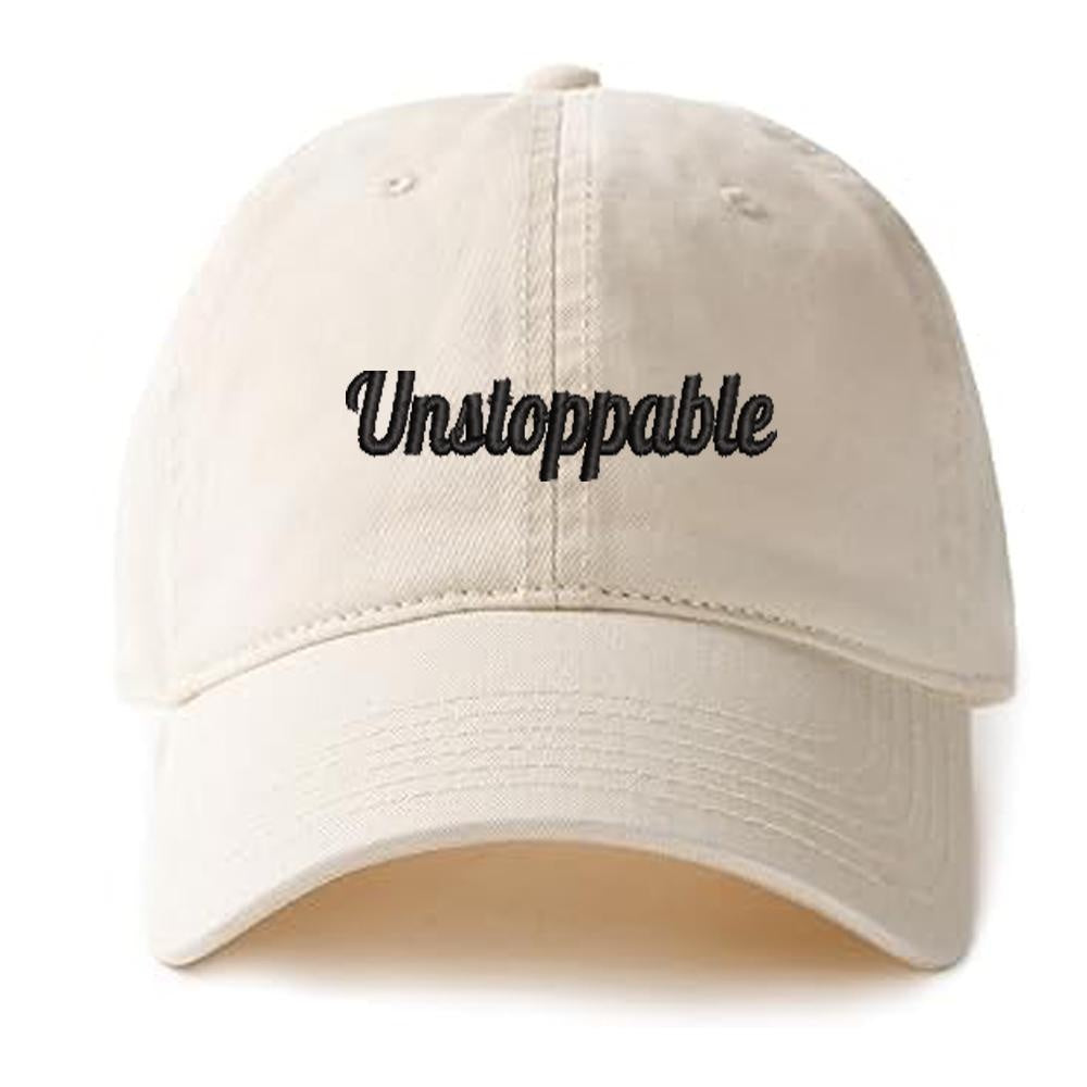 Inspiration Word Baseball Caps Embroidery Cotton Unisex Adjustable Soft and Comfortable Hats