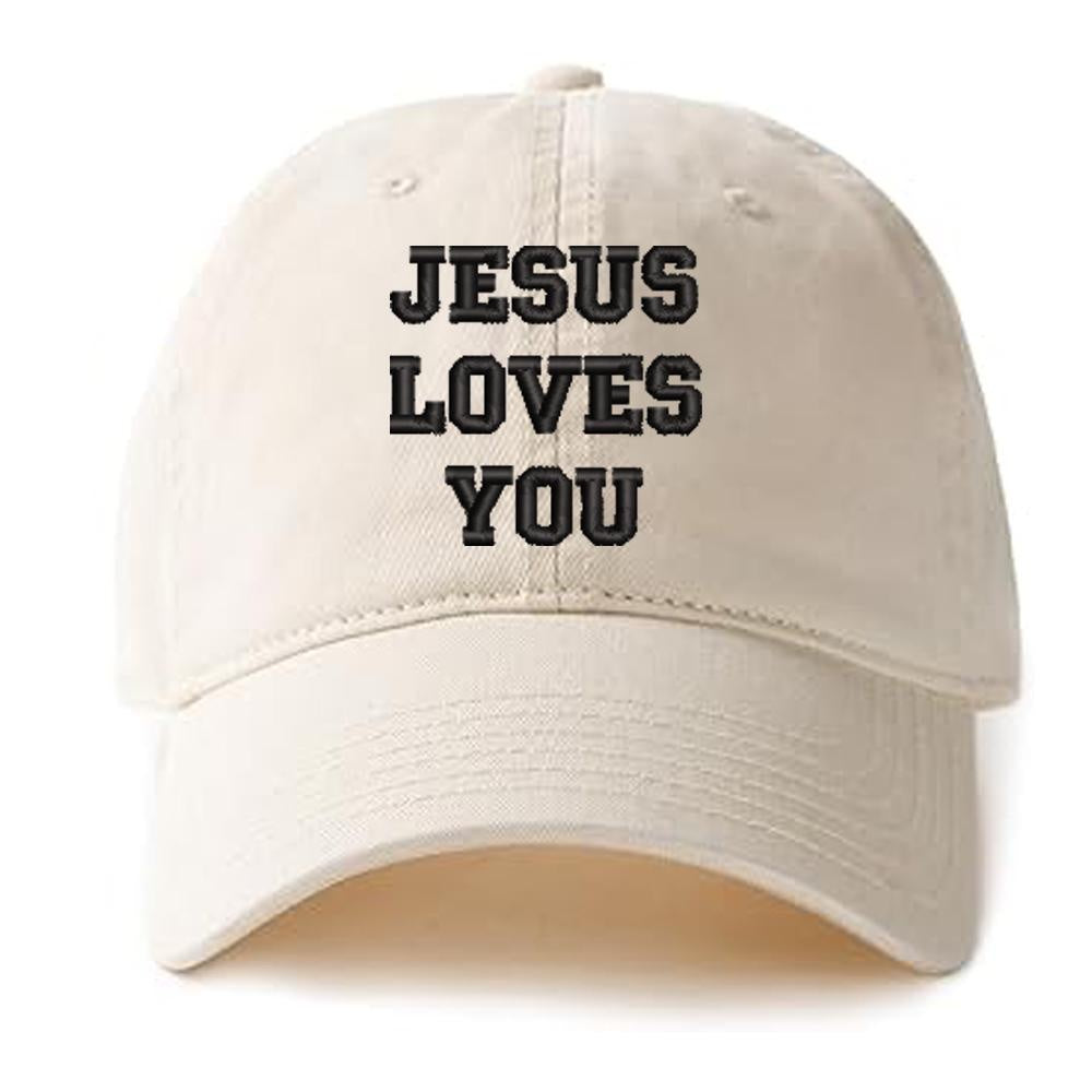 Jesus Christian Inspired Words Baseball Caps Embroidery Cotton Unisex Adjustable Soft and Comfortable Hats