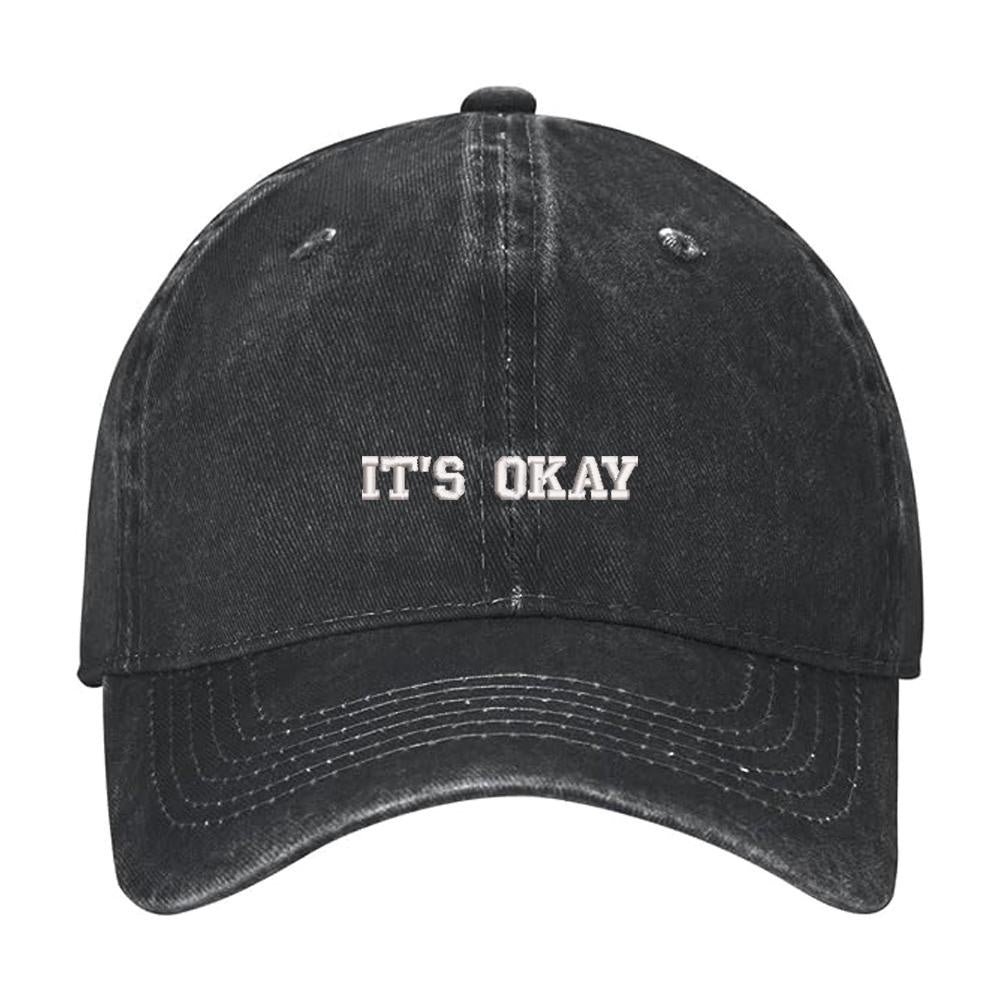 Washed Cotton Distressed Baseball Caps Embroidery Cotton Unisex Adjustable Soft and Comfortable Hats