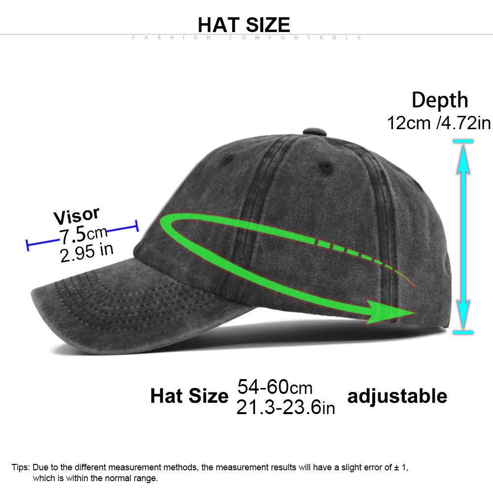 Washed Cotton Distressed Baseball Caps Embroidery Cotton Unisex Adjustable Soft and Comfortable Hats