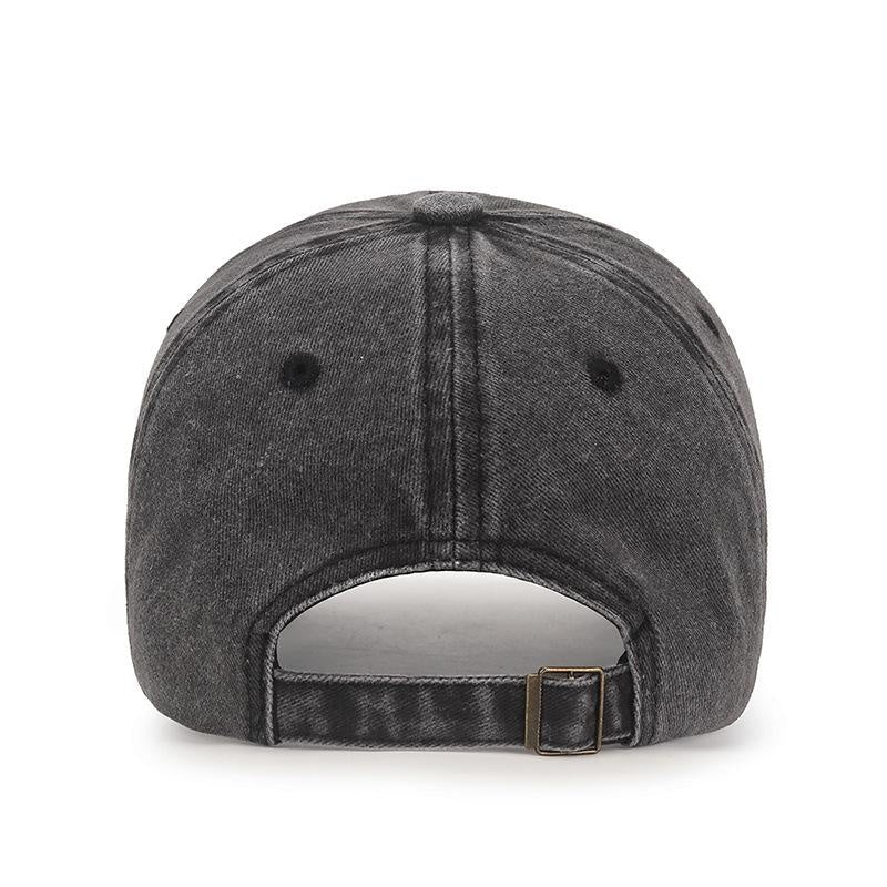 Washed Cotton Distressed Baseball Caps Embroidery Cotton Unisex Adjustable Soft and Comfortable Hats